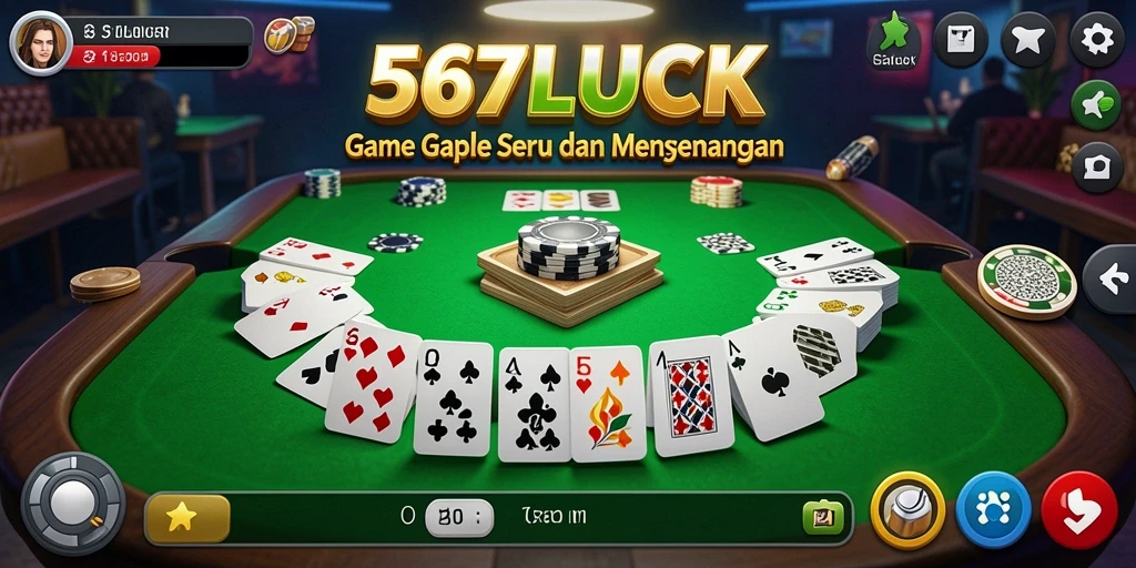 Tampilan gameplay menarik di 567LUCK saat bermain Gaple.