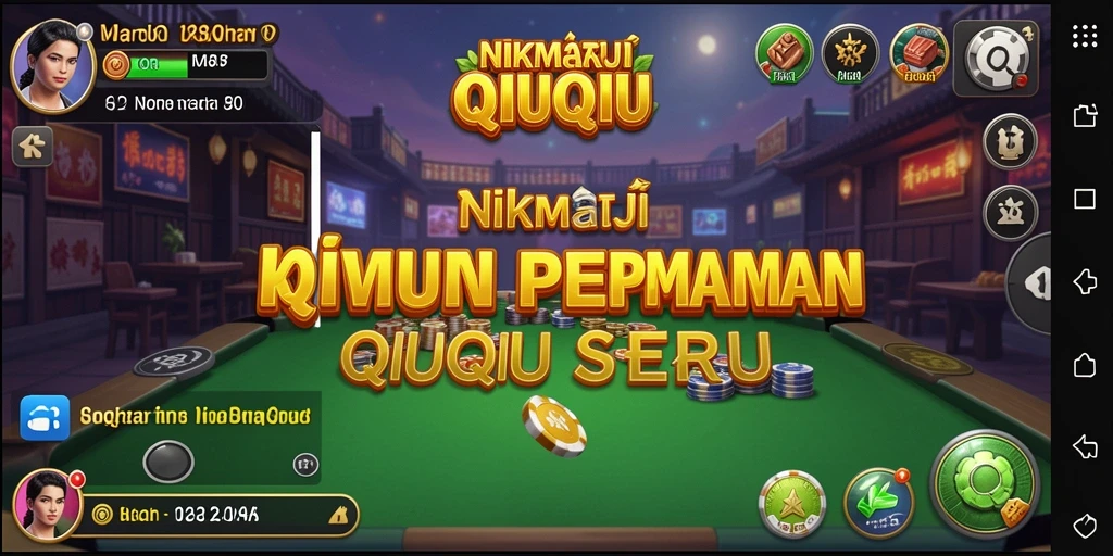 Tampilan gameplay seru dari game QiuQiu 8QR.