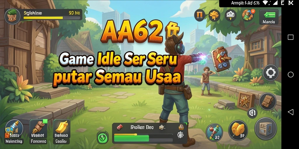 Screenshot gameplay AA62 menunjukkan pengalaman bermain yang santai dan menyenangkan.