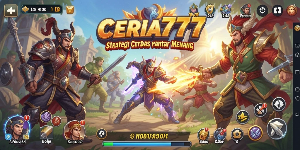 Tampilan gameplay CERIA777 yang menarik dan seru di setiap level.