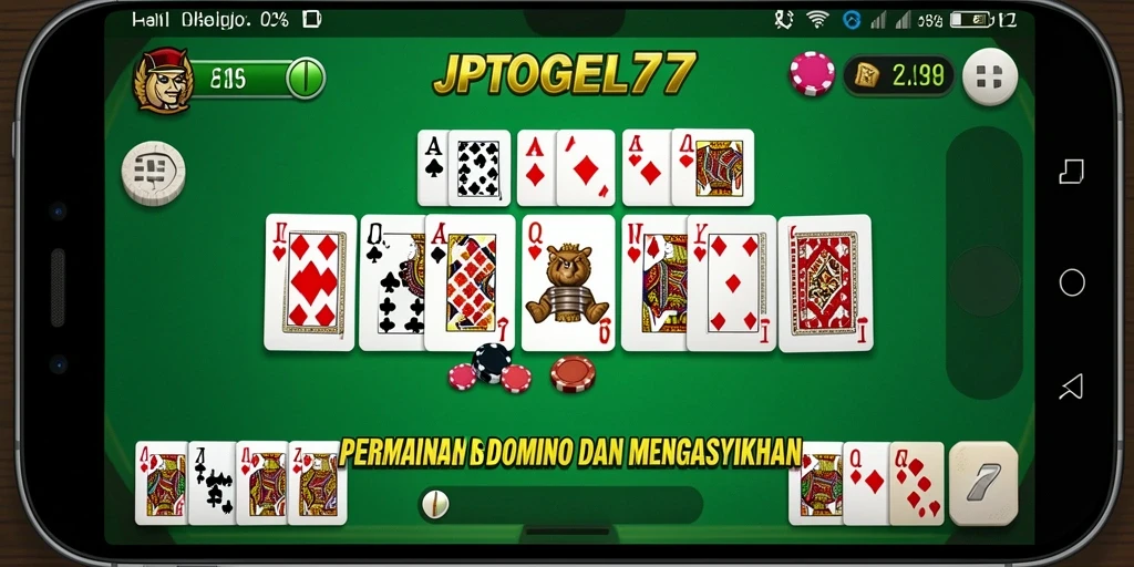 Tampilan gameplay Domino yang seru dan mengasyikkan di JPTOGEL77.