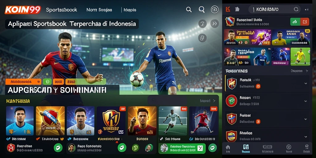 Tampilan gameplay KOIN99 dengan berbagai pilihan taruhan olahraga.