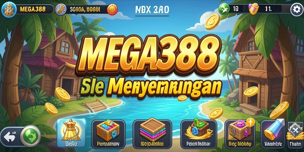 Tampilan gameplay MEGA388 yang menarik di genre Idle.