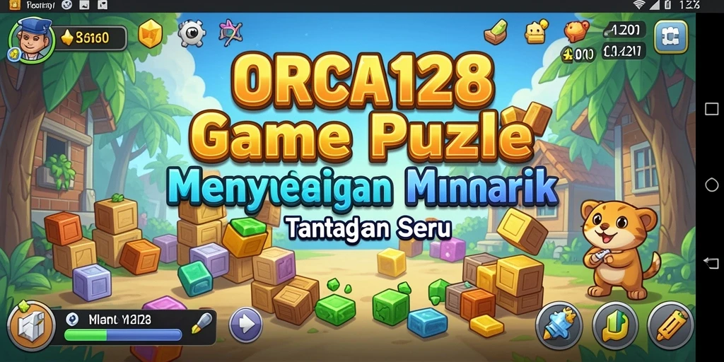 Tampilan gameplay ORCA128 dengan tantangan Puzzle yang menarik.