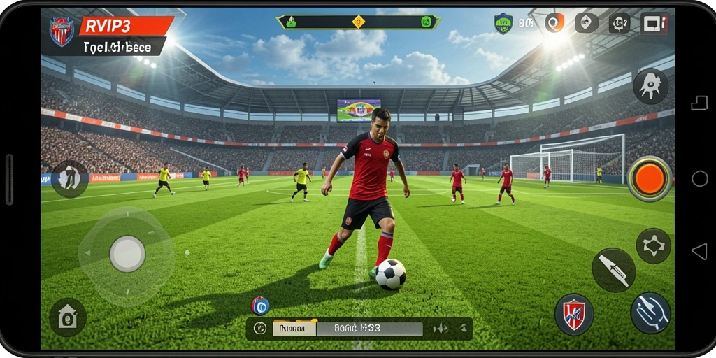 Tampilan gameplay RVIP3 yang realistis dan mendebarkan.