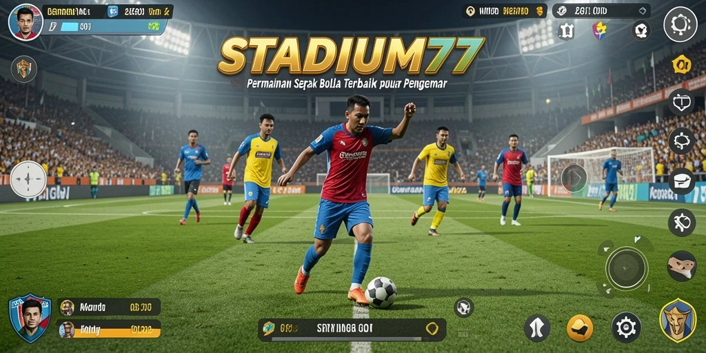 Tampilan gameplay seru dan mendebarkan di STADIUM77.