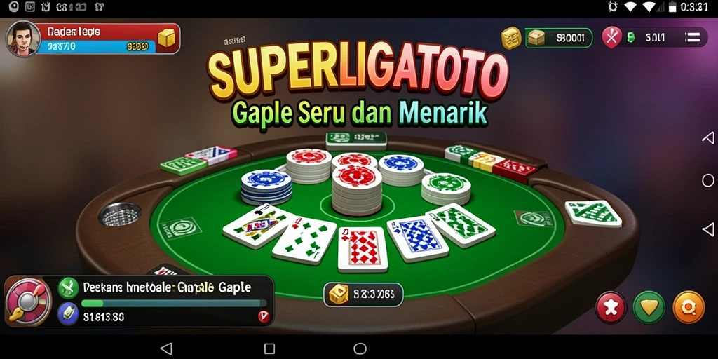 Tampilan gameplay seru dari SUPERLIGATOTO di Gaple.